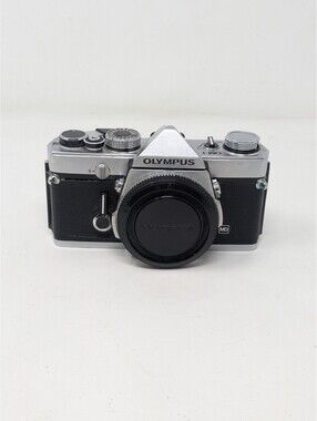 Olympus OM-1 35mm SLR Body – Silver – All-Mechanical – Meter Tested & Working